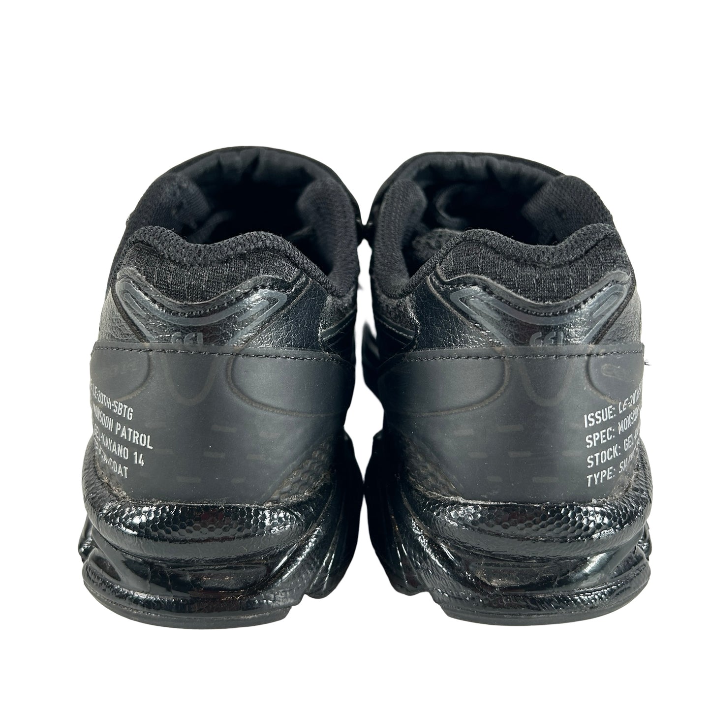 1201A975 001 ASICS Gel-Kayano 14 SBTG x Limited Edt Monsoon Patrol Black [USED] - 4.5 M (Used) (No Box)