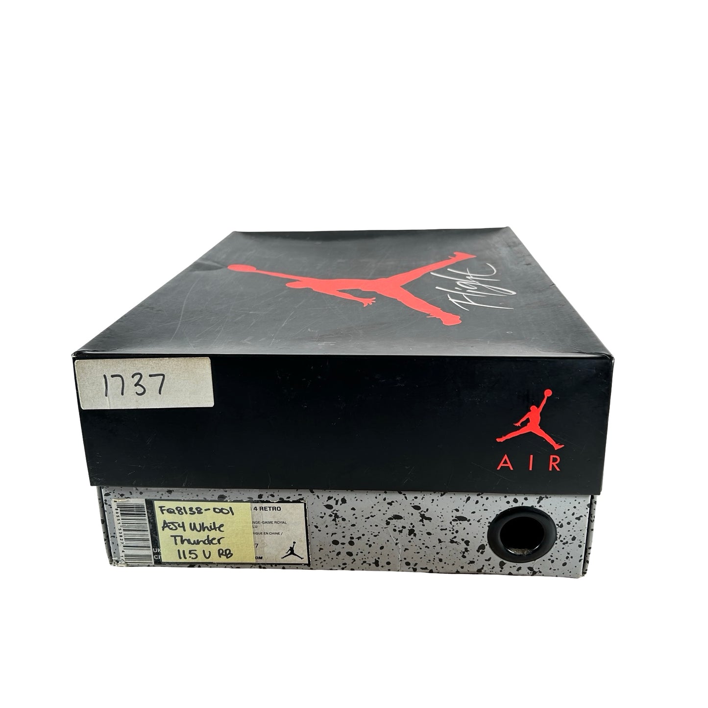 FQ8138 001  Jordan 4 Retro White Thunder [USED] - 11.5 M (Used) (Replace Box)