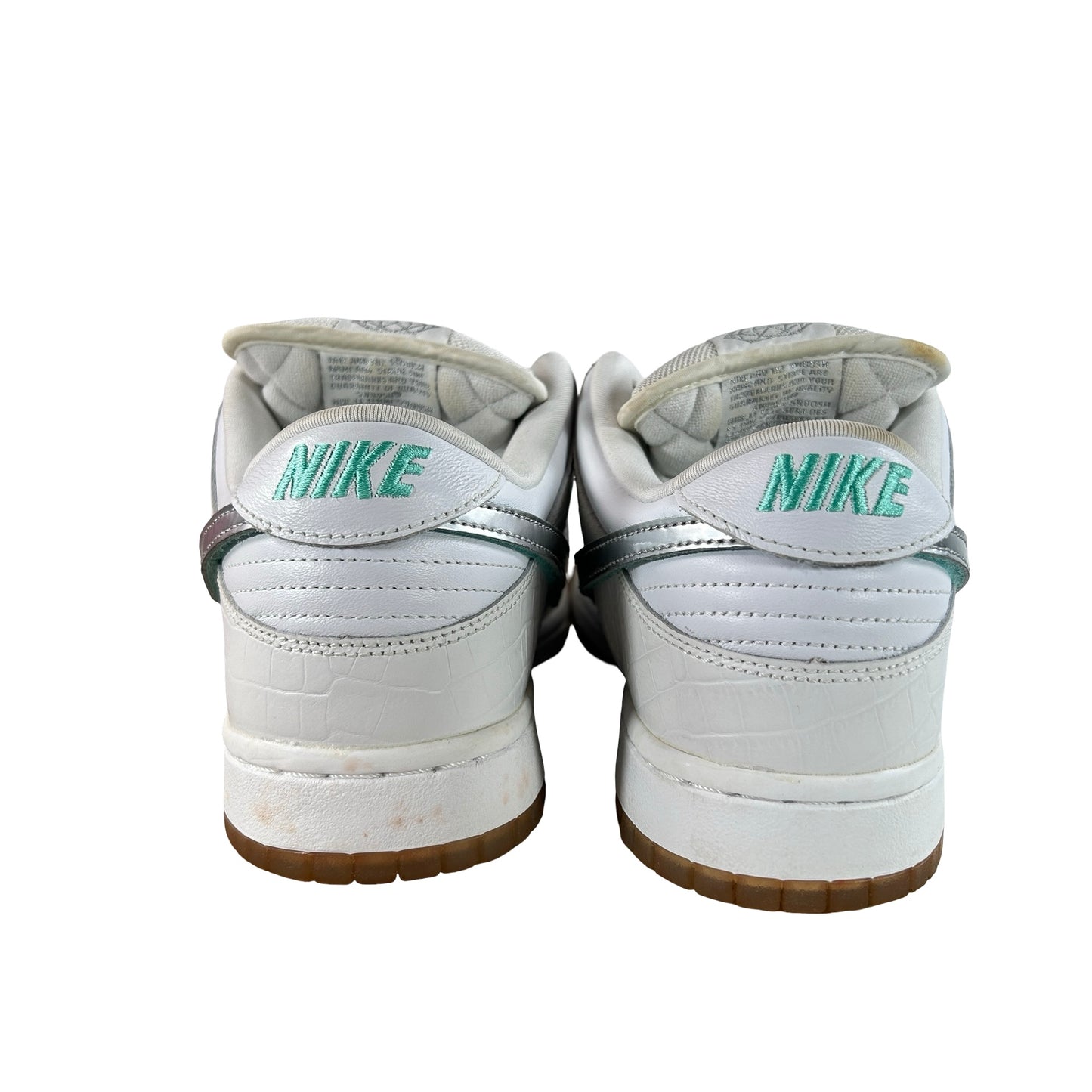 BV1310 100 Nike SB Dunk Low Diamond Supply Co. White Diamond [USED] - 10 M (Used)