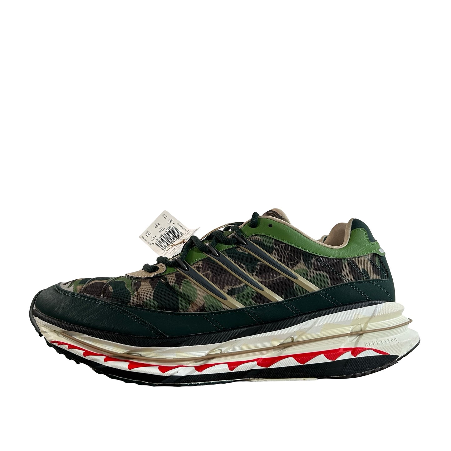 KJ8850 adidas Adistar HRMY BAPE Green Camo [USED] - 11 M (Used)