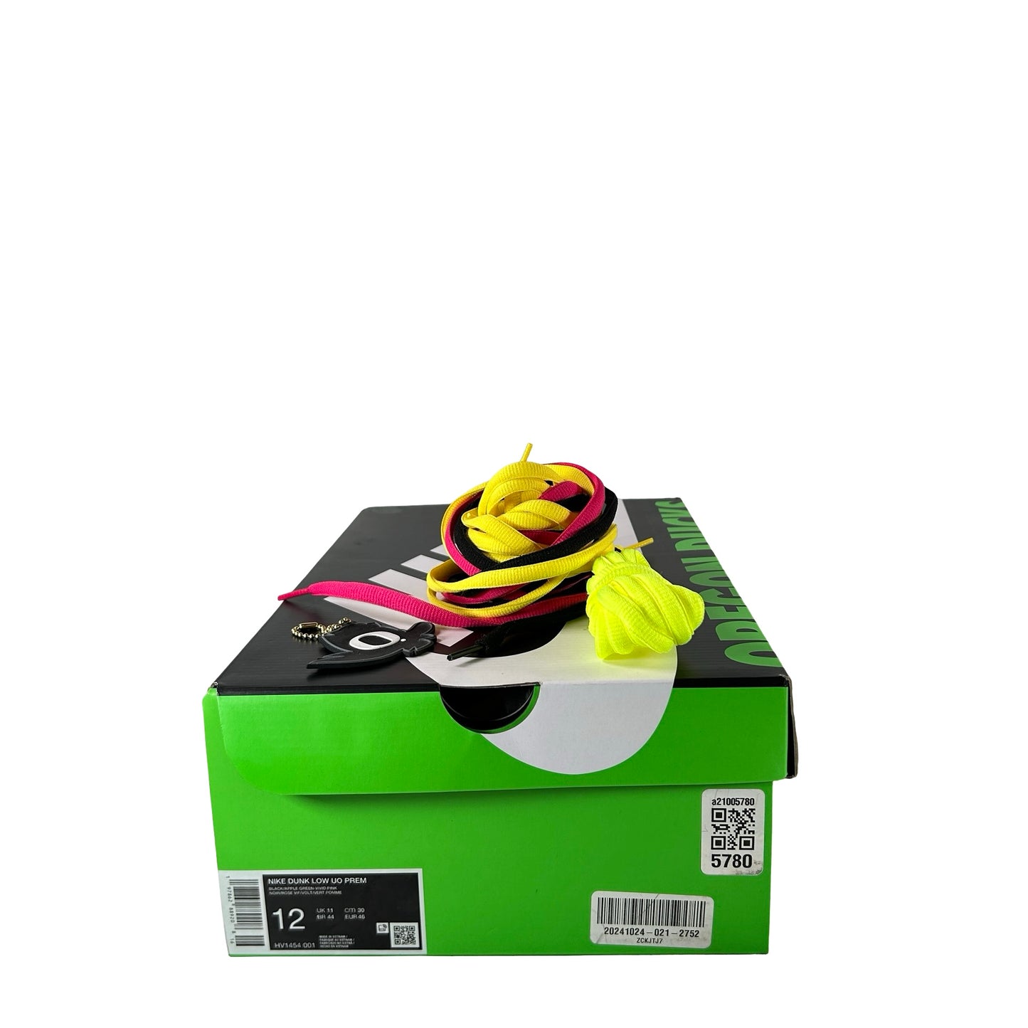 HV1454 001 Nike Dunk Low What the Duck Home University of Oregon PE [USED] - 12 M (Used)