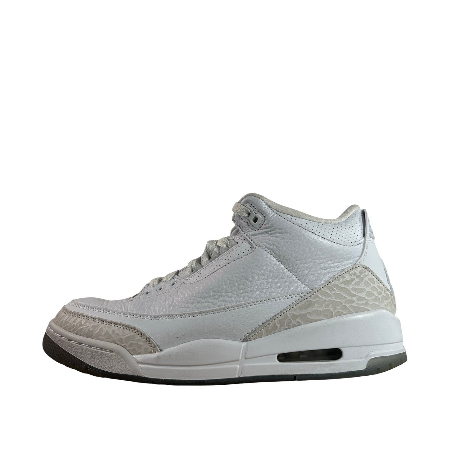 136064 111 Jordan 3 Retro Pure White (2018) [USED] - 10 M (Used)
