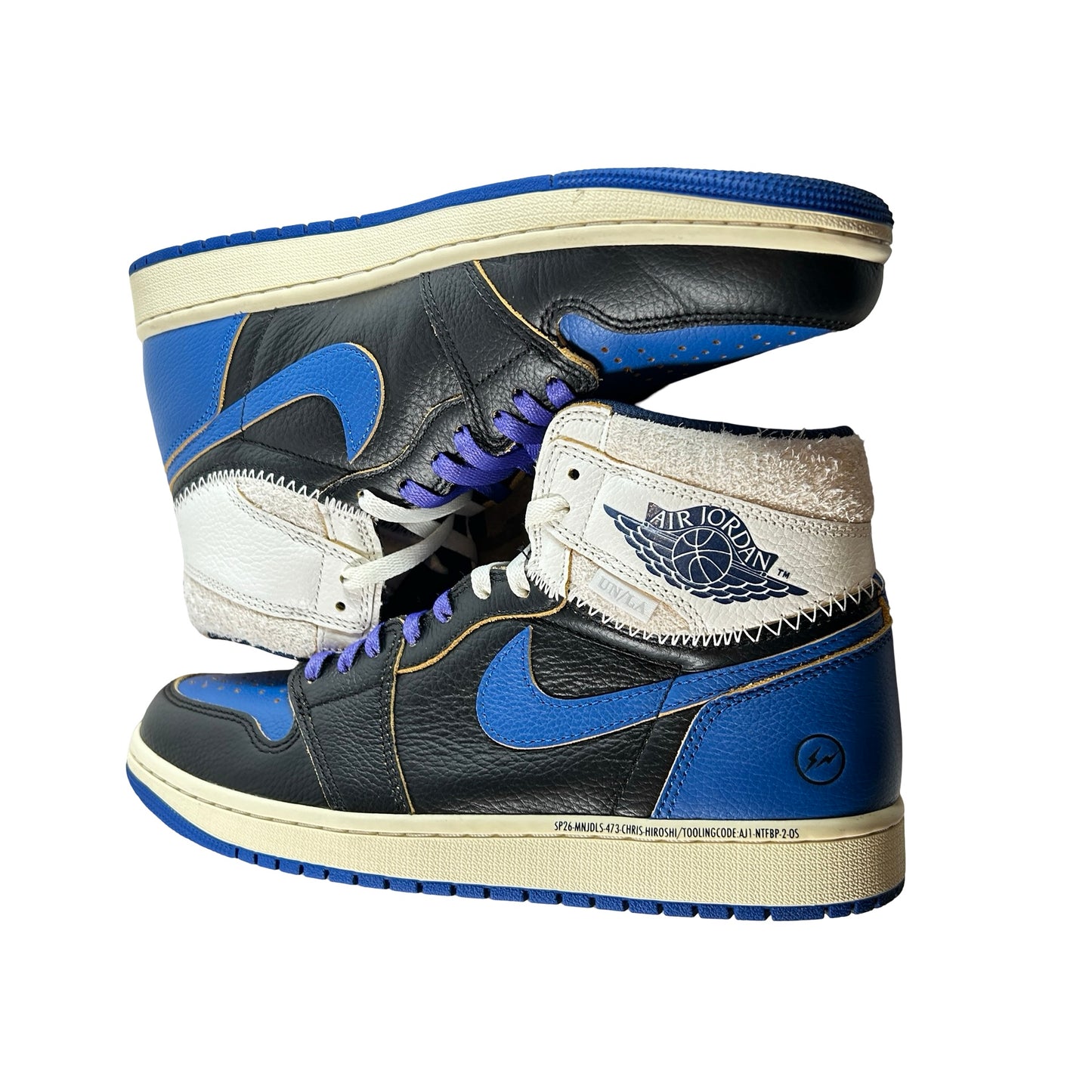 IO7847 001 Jordan 1 Retro High OG SP Fragment x Union LA Sport Royal [USED] - 9 M (Used)