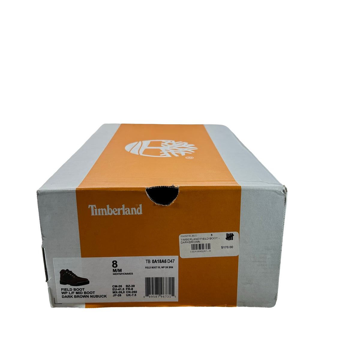 TB0A18A6 D47 Timberland Field Boot Mid Lace Up Waterproof Chocolate [USED] - 8 M (Used)