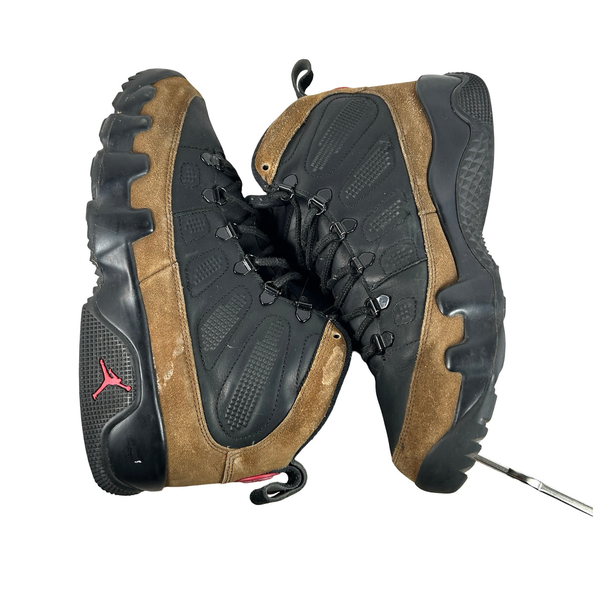 AR4491 012 Jordan 9 Retro Boot NRG Olive [USED] - 9.5 M (Used) (No Box)