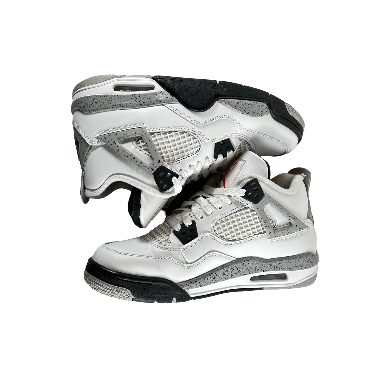 IB4171 100 Jordan 4 Retro White Cement (2025) (GS) [USED] - 7 Y (Used11)