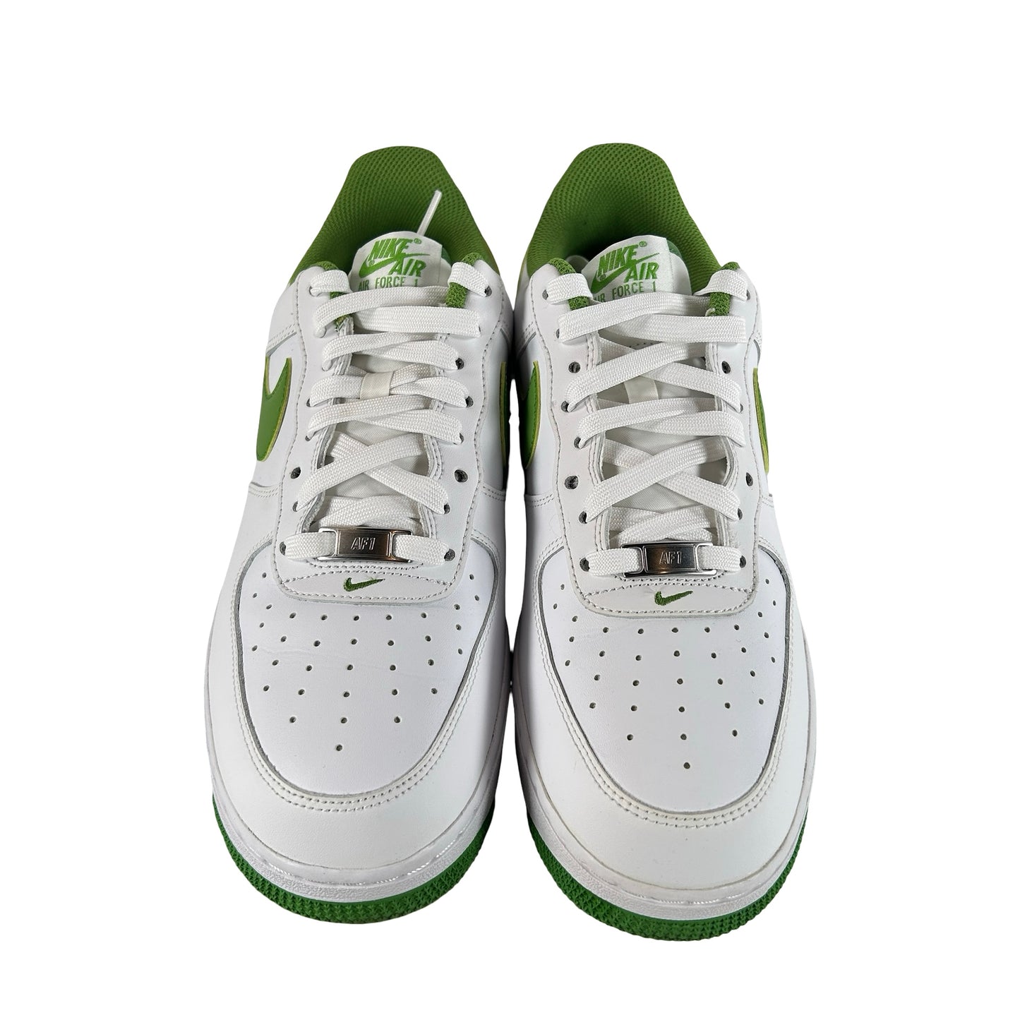 DH7561 105 Nike Air Force 1 Low '07 White Chlorophyll [USED] - 9 M (Used)