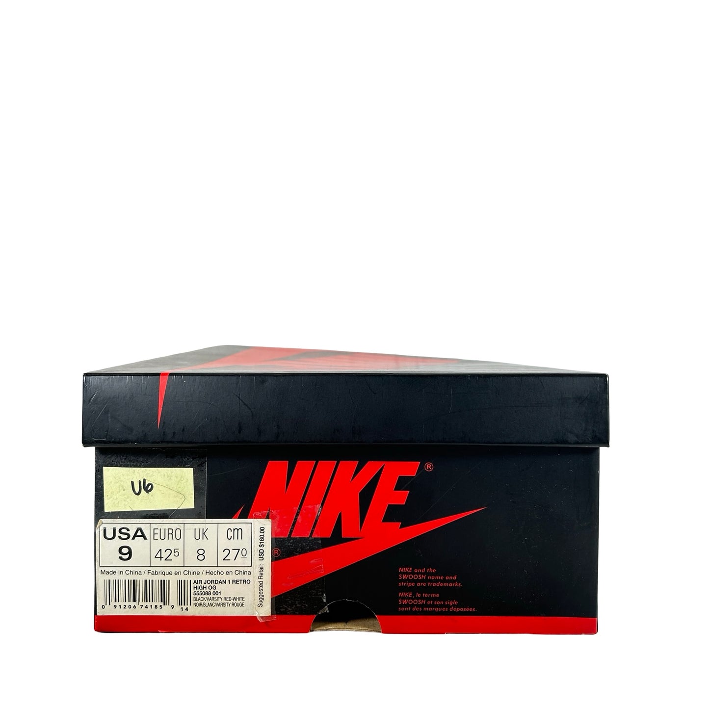 555088 001 Jordan 1 Retro High Bred Banned (2016) [USED] - 9 M (Used6)