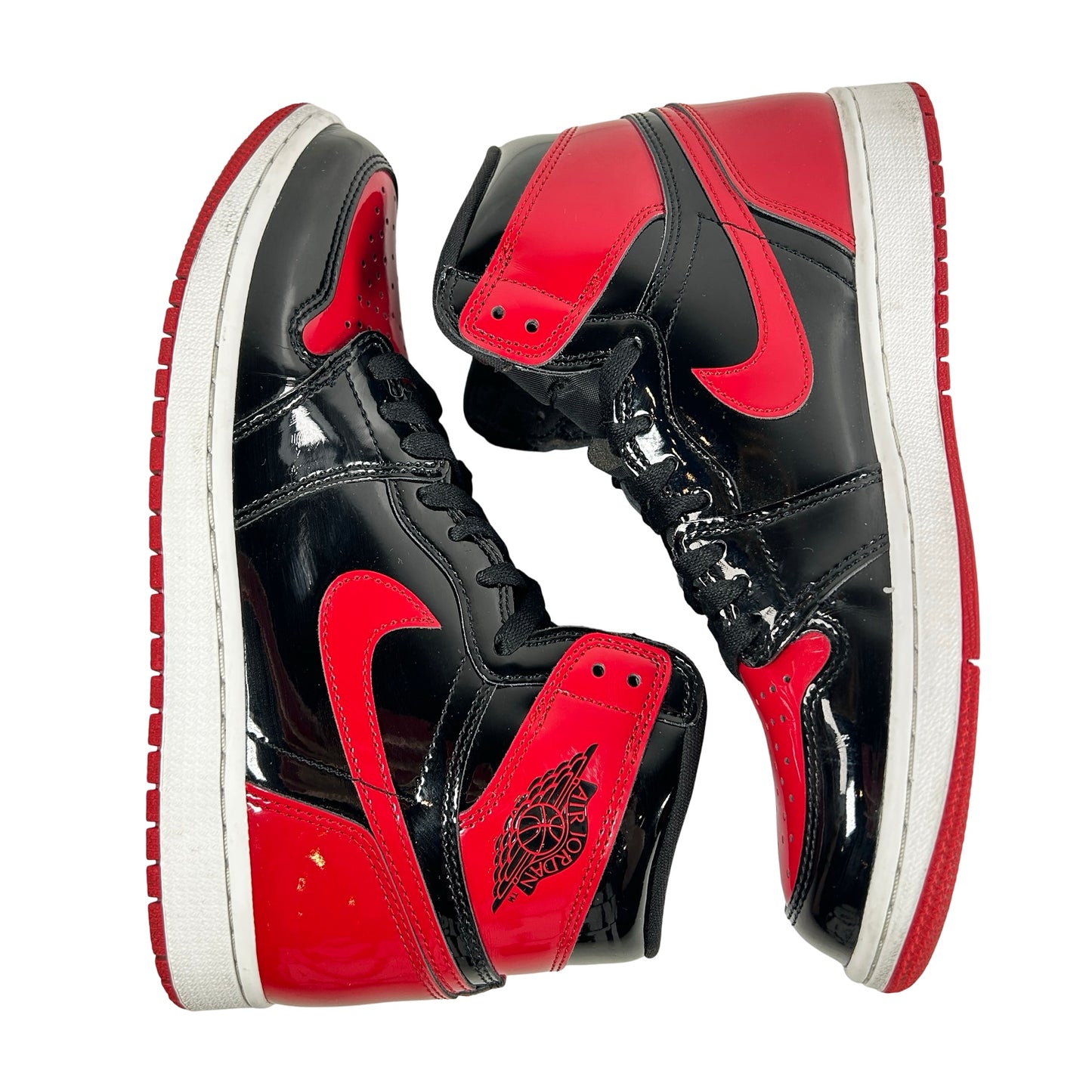 555088 063 Jordan 1 Retro High OG Patent Bred [USED] - 9 M (Used3)
