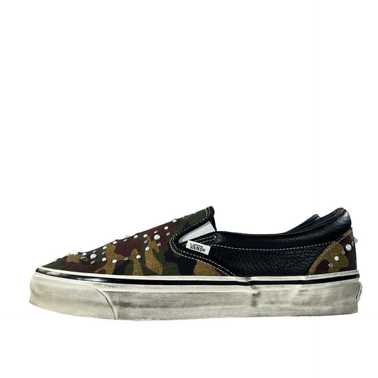 VN000D9PCAK Vans LX Classic Slip-On 98 Pearlized Pack Camo Black [USED] - 13 M (Used)