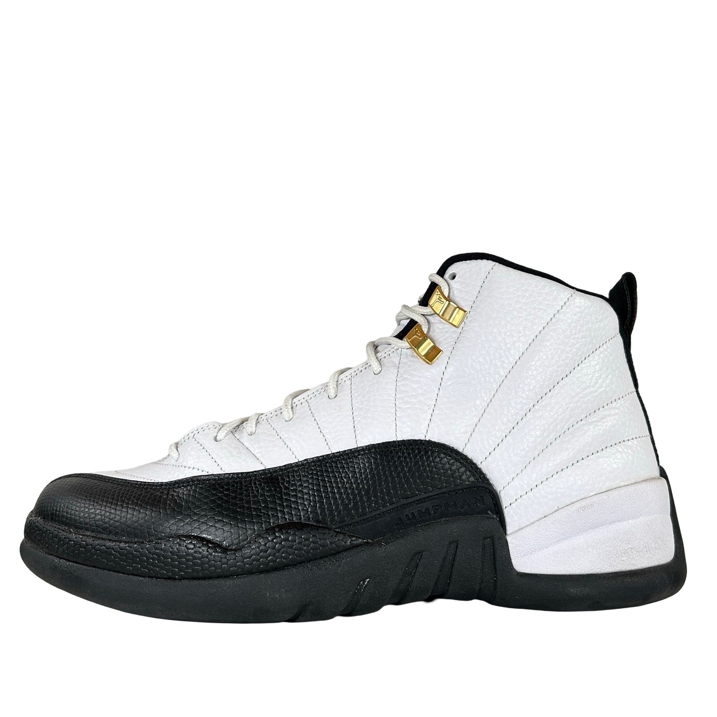 130690 125 Air Jordan talla 12 Taxi 2013 Retro Negro Blanco Oro