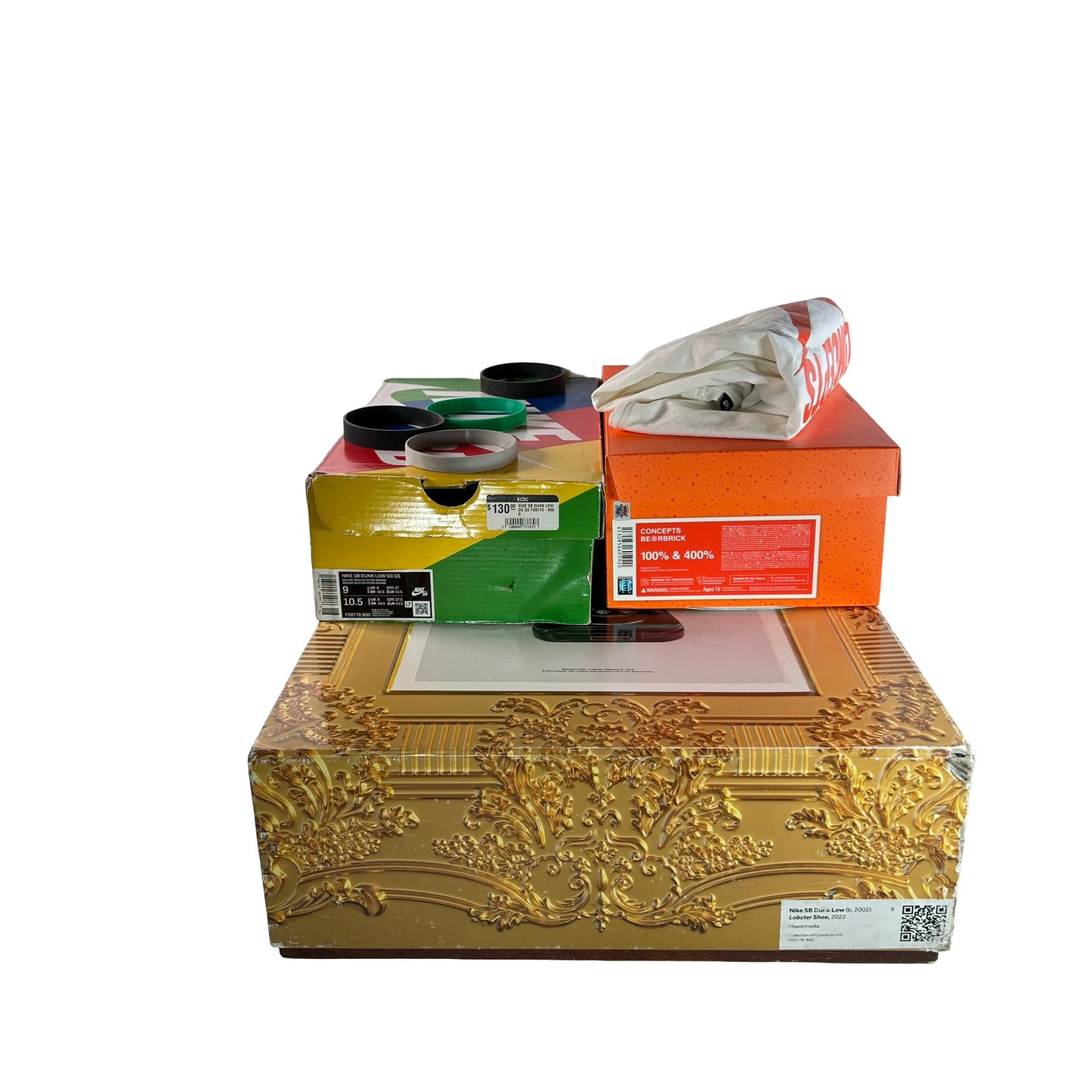 FD8776 800 Nike SB Dunk Low Concepts Orange Lobster Special Box [USED] - 9 M (Used)