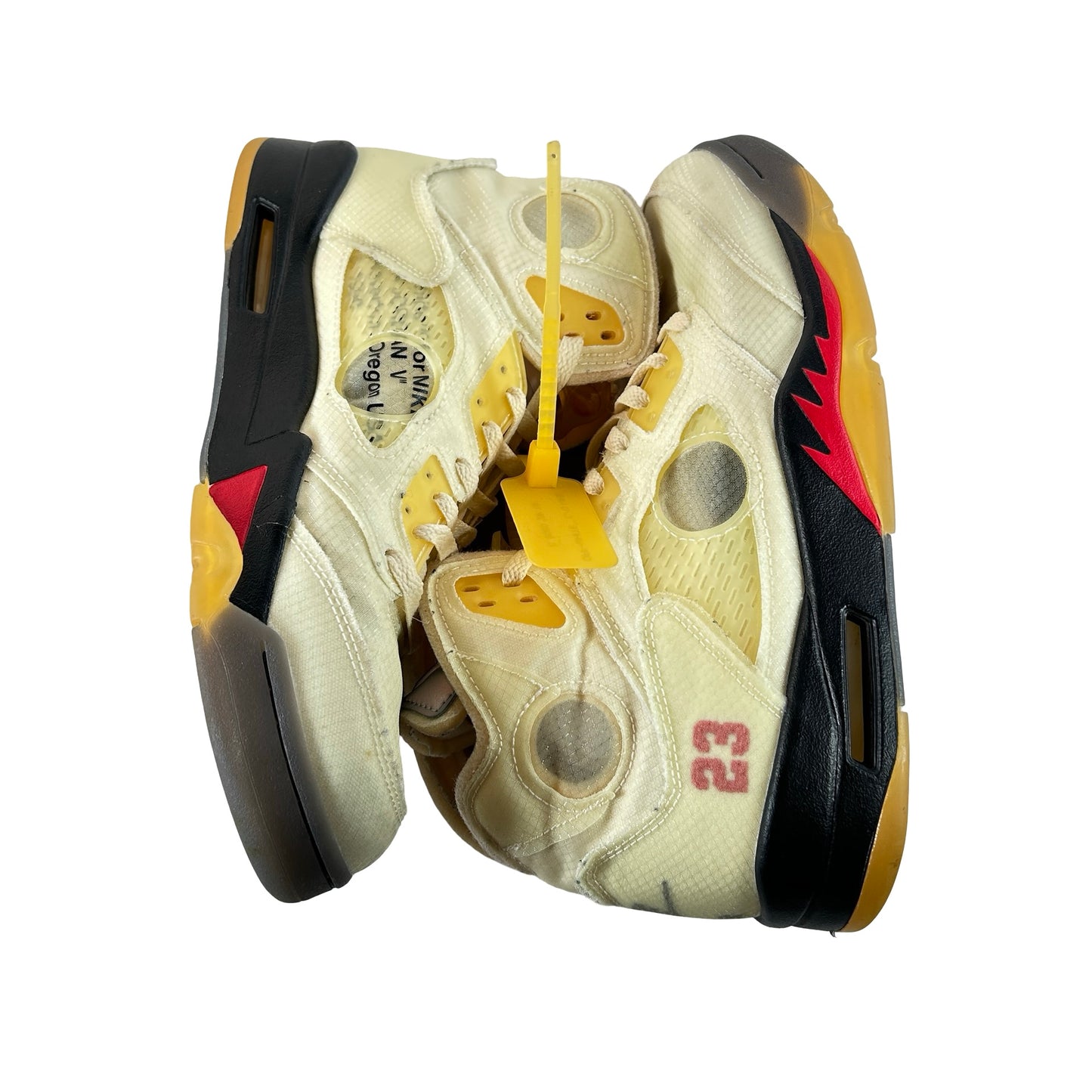 DH8565 100 Jordan 5 Retro Off-White Sail [USED] - 10.5 M (Used9)