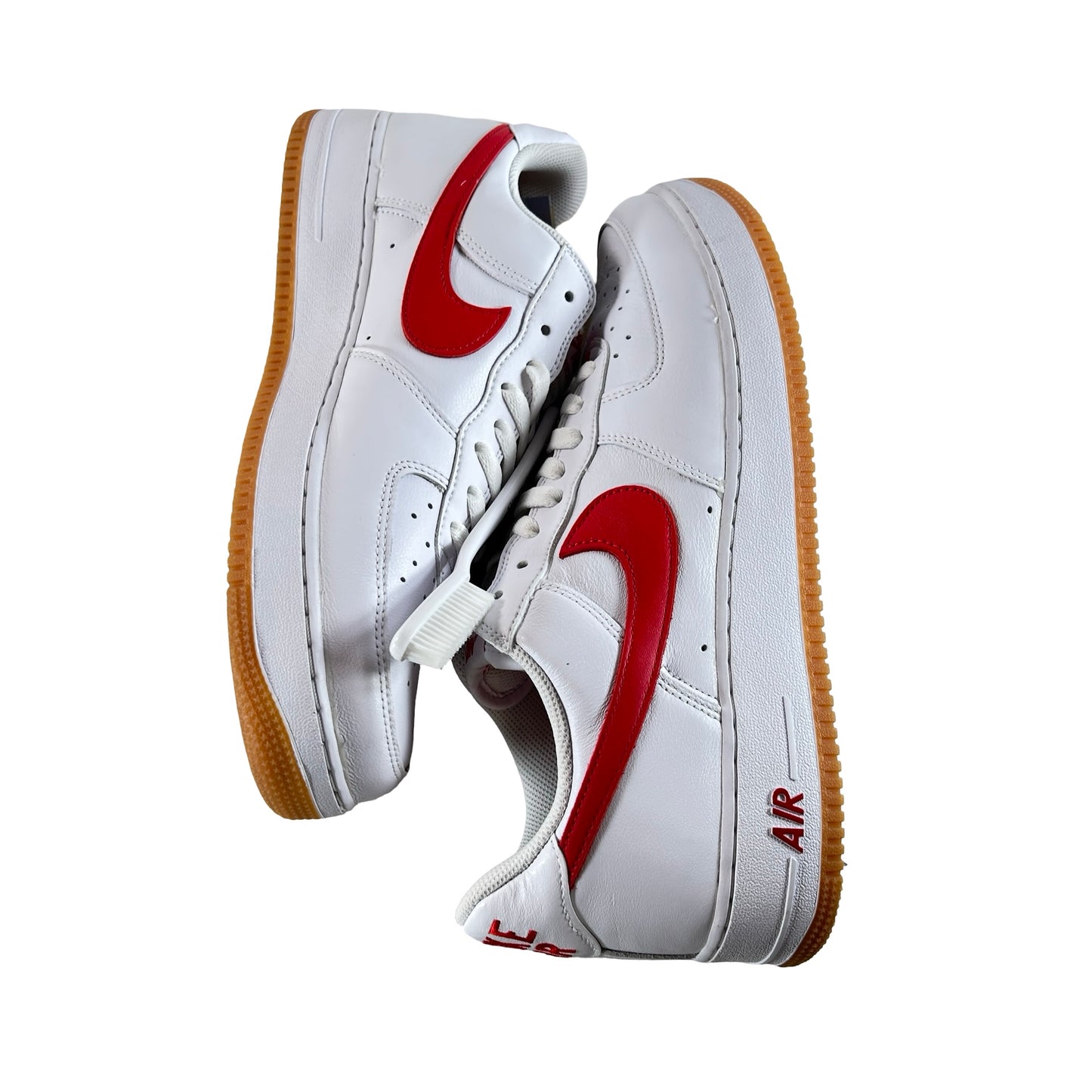 DJ3911 102 Nike Air Force 1 '07 Low Color of the Month University Red Gum [USED] - 13 M (Used)