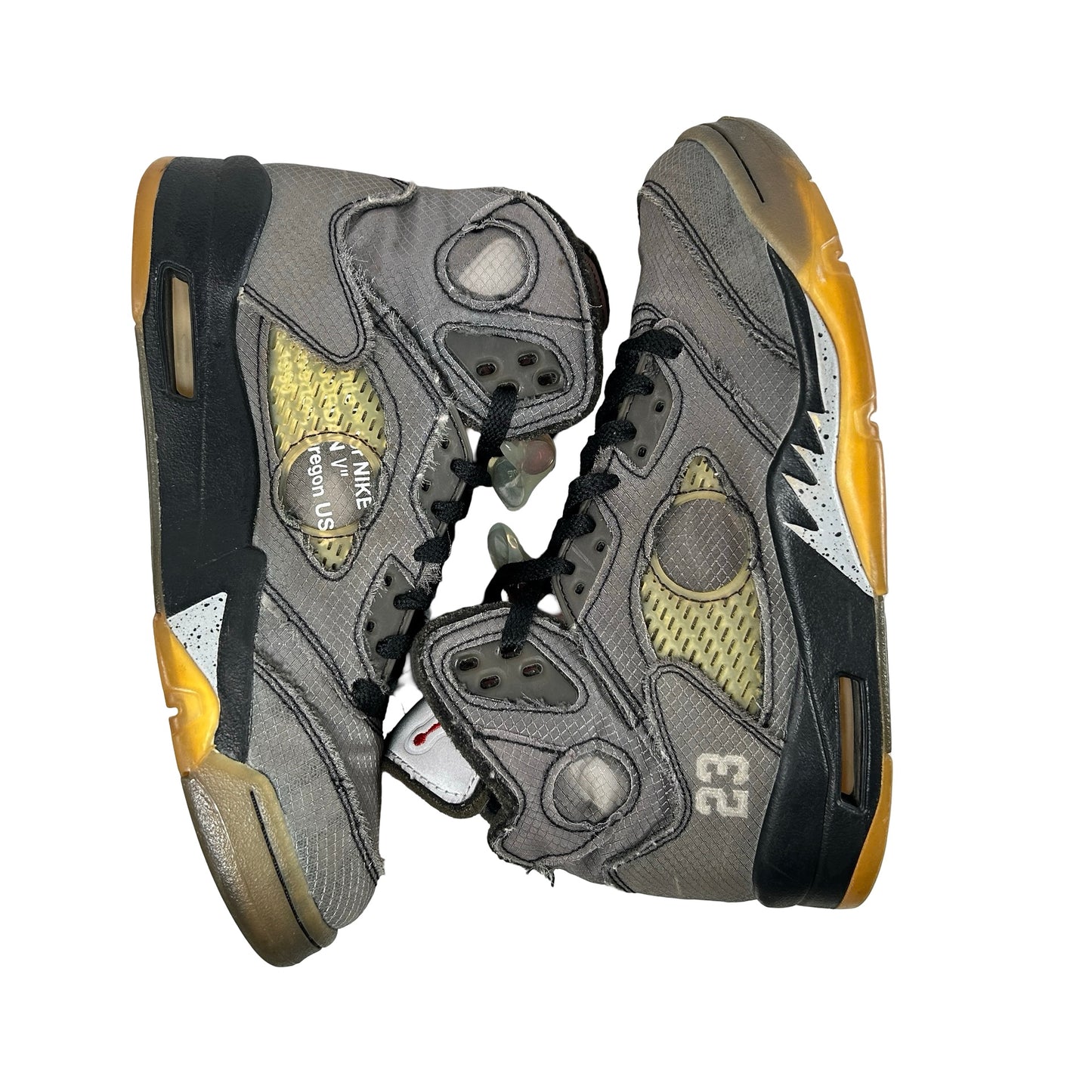 CT8480 001 Jordan 5 Off-White Black [USED] - 7 M (Used3)