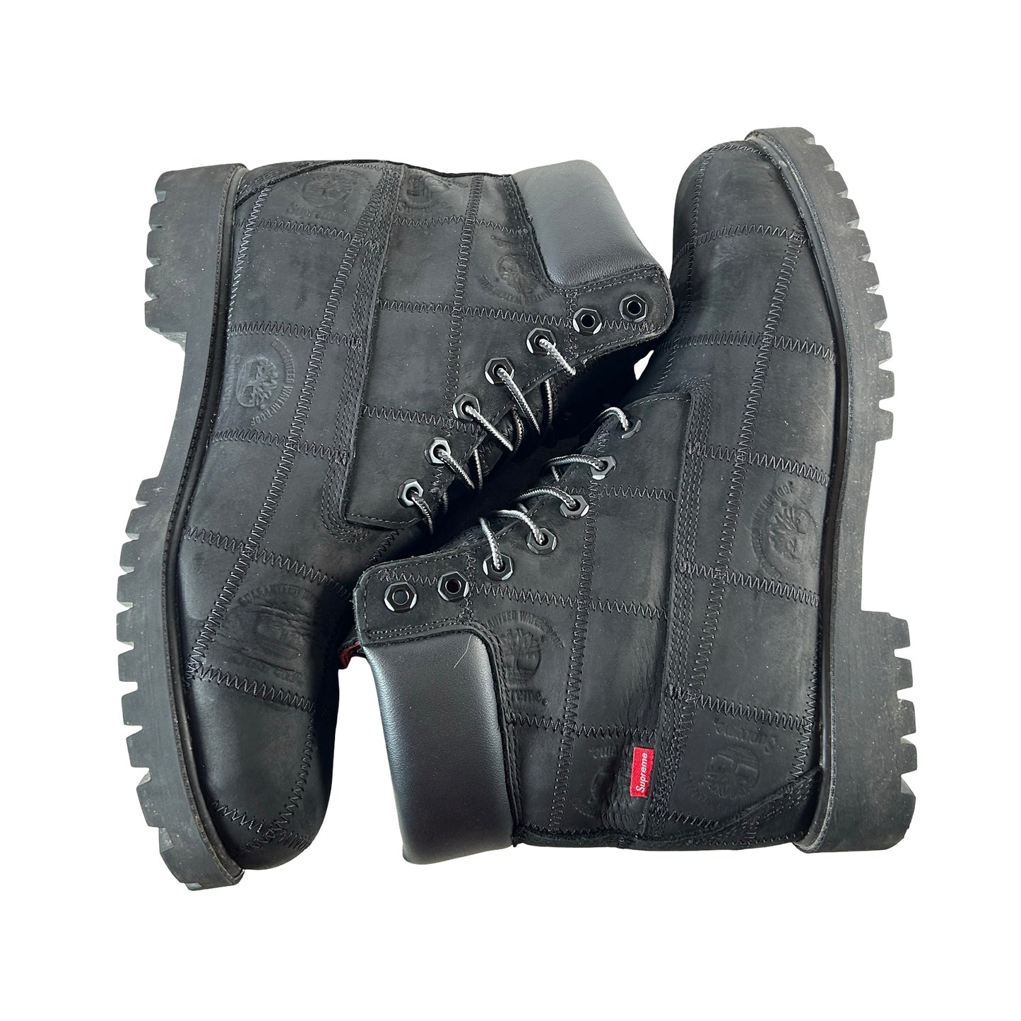 TB0A5TBZW05 Timberland 6" Premium Waterproof Boot Supreme Patchwork Black [USED] - 11 M (Used)
