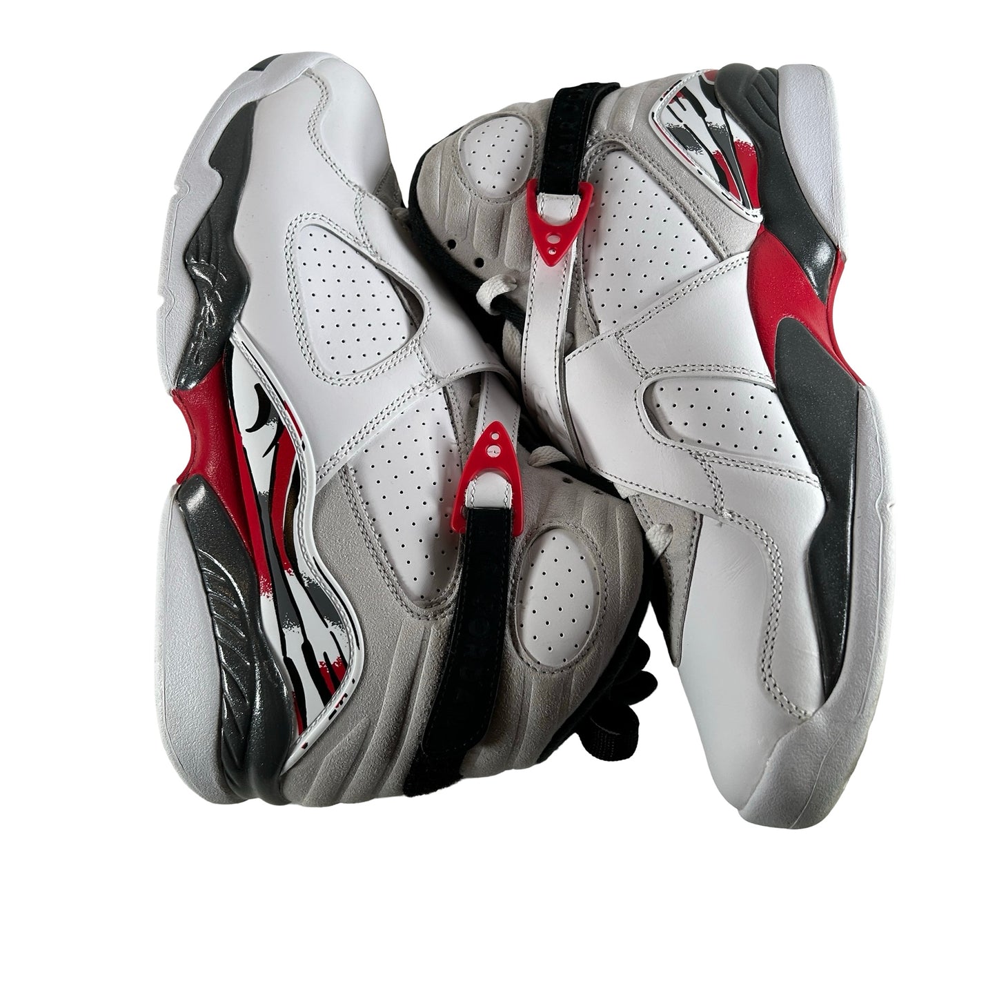 305381 100 Jordan 8 Retro White True Red (2025) [USED] - 10 M (Used5)