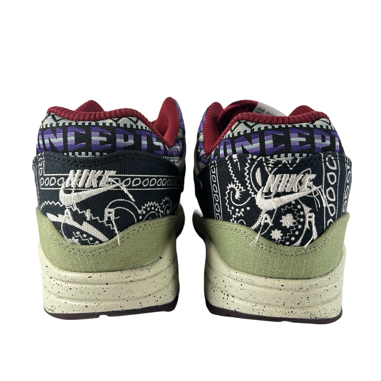 DN1803 300 Nike Air Max 1 Concepts Denim Olive Canvas [USED] - 9.5 M (Used)