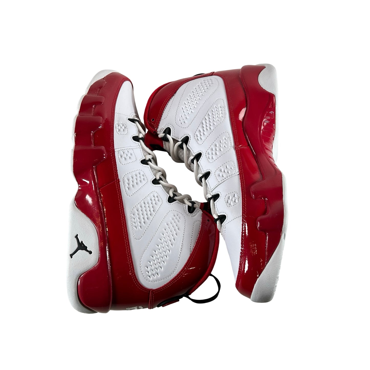 302370 160 Jordan 9 Retro White Gym Red [CONDITIONAL] - 10 M (Dye Bleeding On Laces)