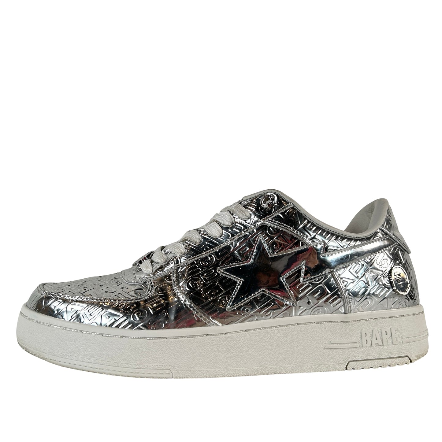 1K80191305 A Bathing Ape Bape Sta #5 Silver [USED] - 11 M (Used)