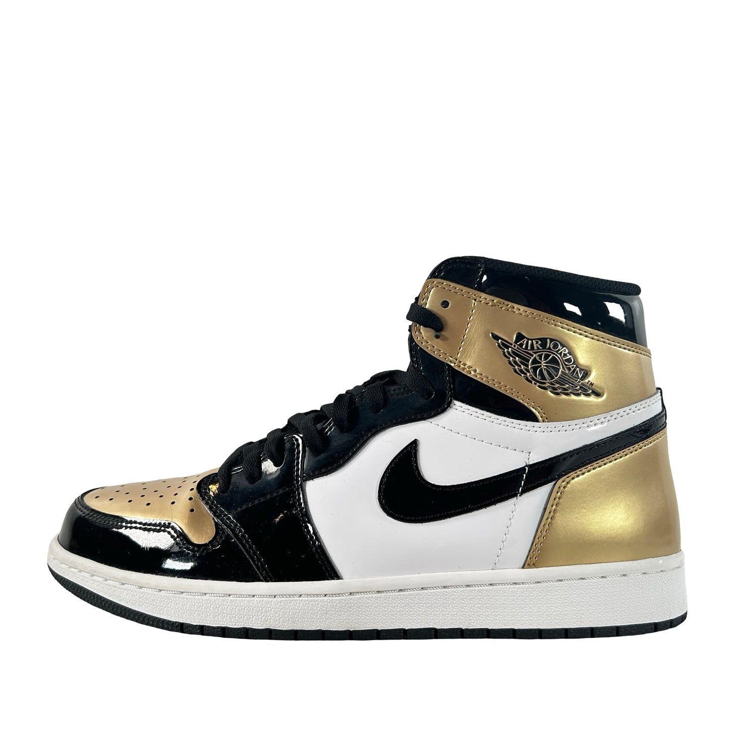 861428 007 Jordan 1 Retro High NRG Patent Gold Toe [USED] - 12 M (Used5)