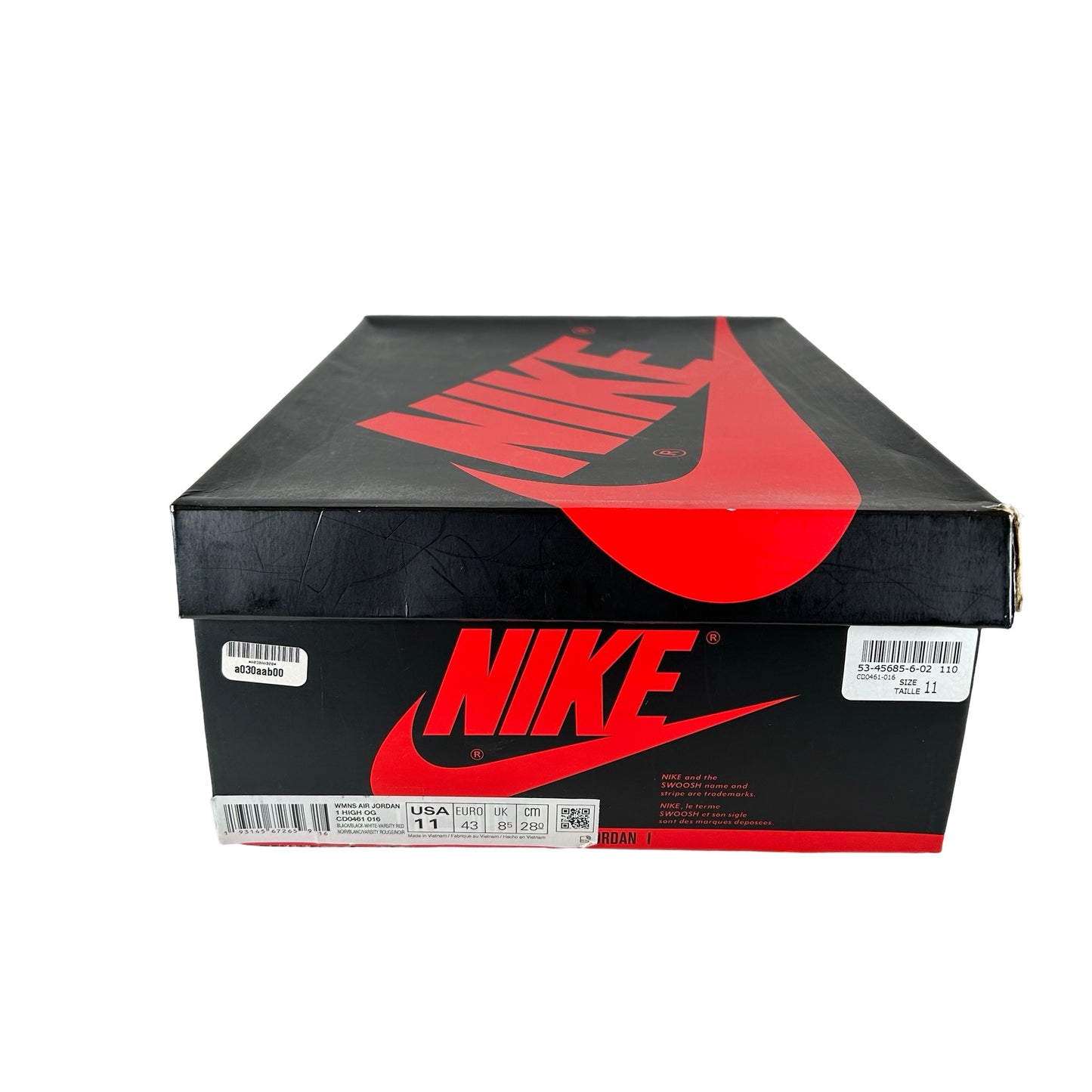 CD0461 016 AJ1 Satin Black Toe [USED] - 11 W (Used2)