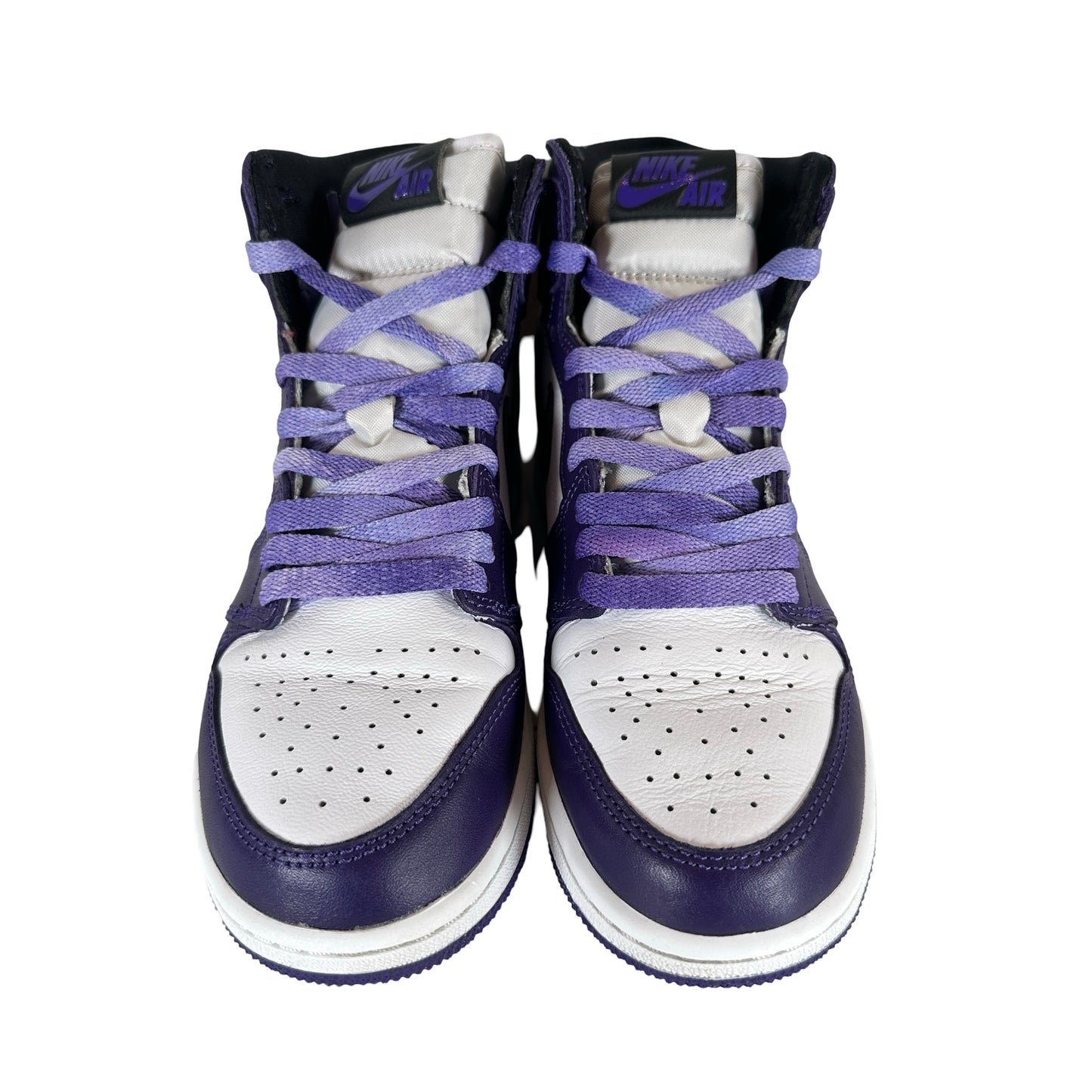 575441 500 Jordan 1 Retro High Court Purple White (GS) [USED] - 5 Y (Used) (No Box)
