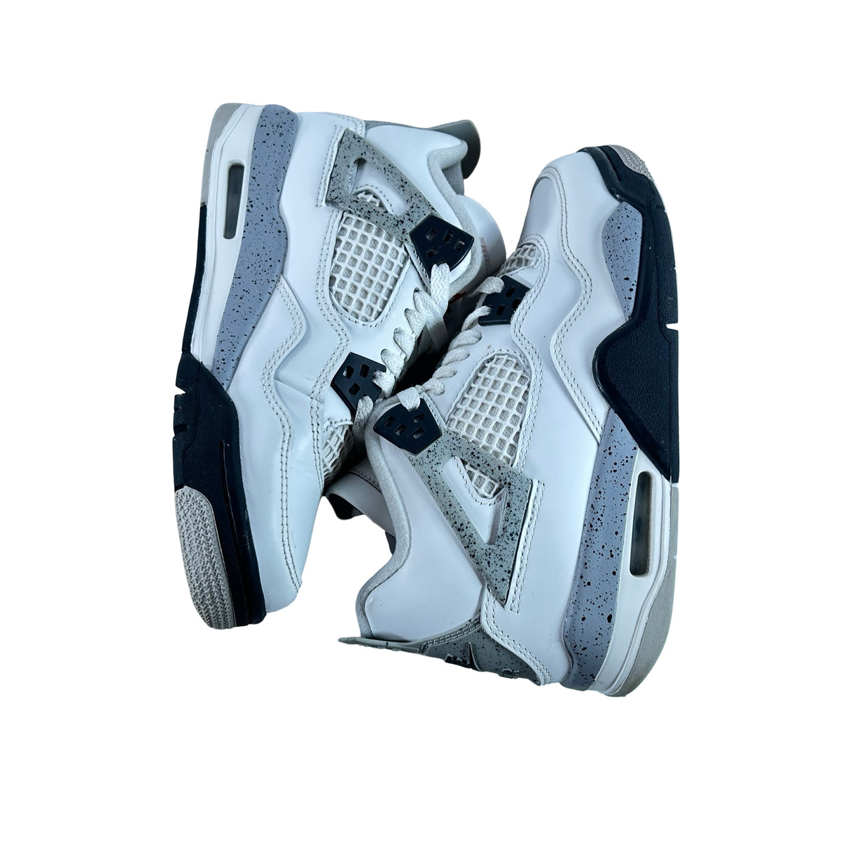 IB4171 100 Jordan 4 Retro White Cement (2025) (GS) [USED] - 4 Y (Used)
