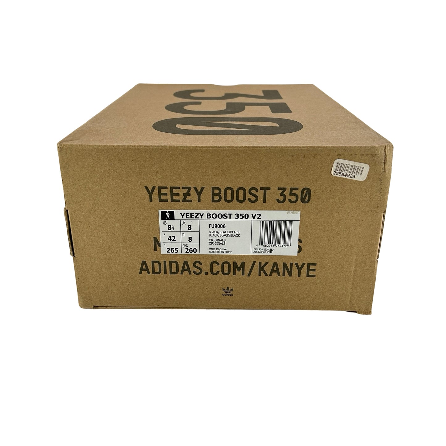 FU9006 adidas Yeezy Boost 350 V2 Black (Non-Reflective) [USED] - 8.5 M (Used)