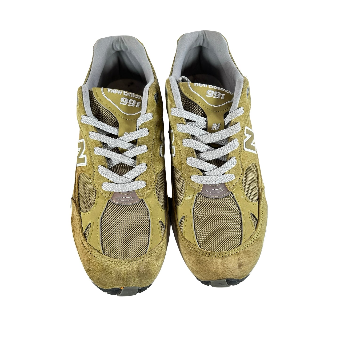M991GGW New Balance 991 MiUK Green Moss Cloud Cream [USED] - 11 M (Used)