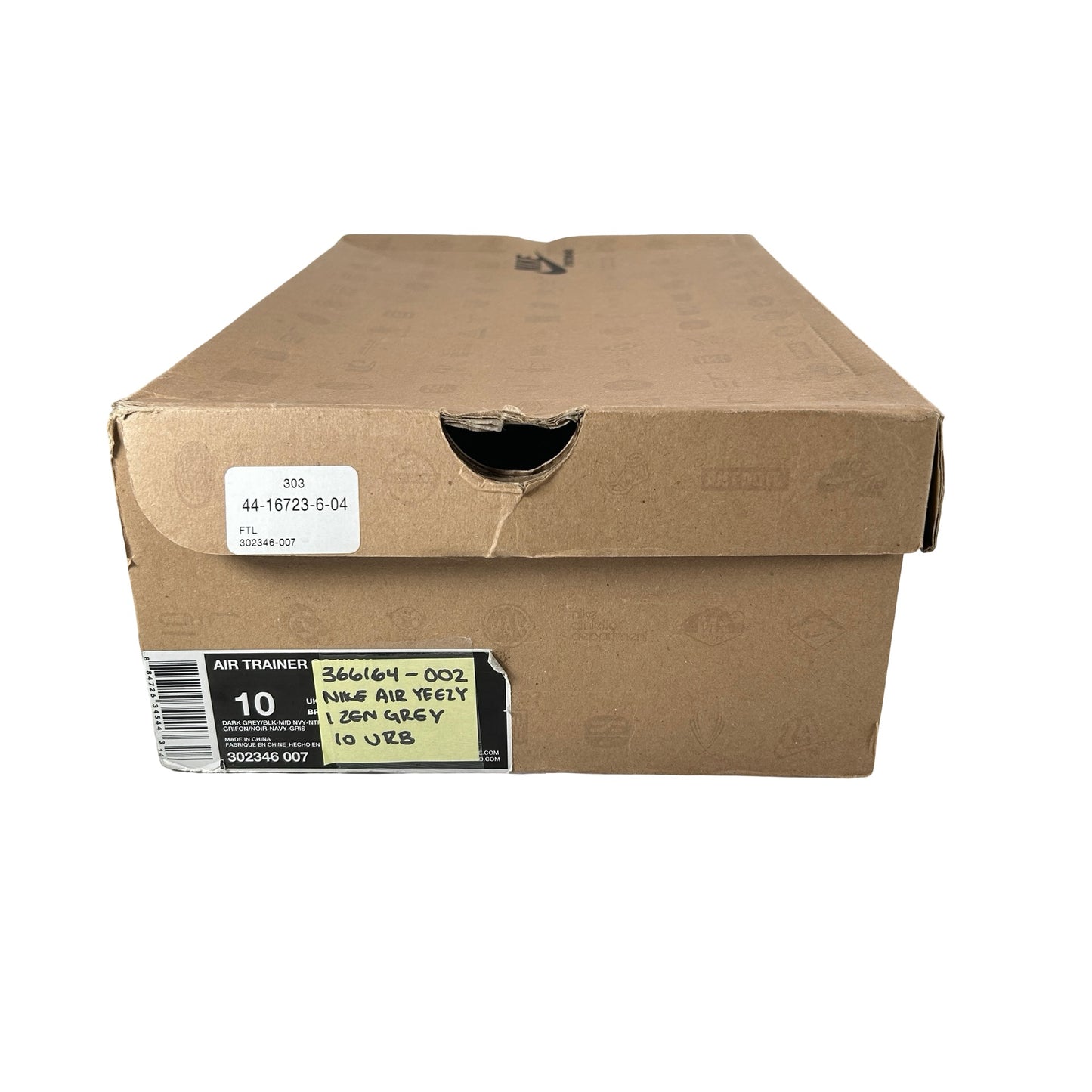 366164 002 Nike Air Yeezy 1 Zen Grey [USED] - 10 M (Used) (Replace Box)