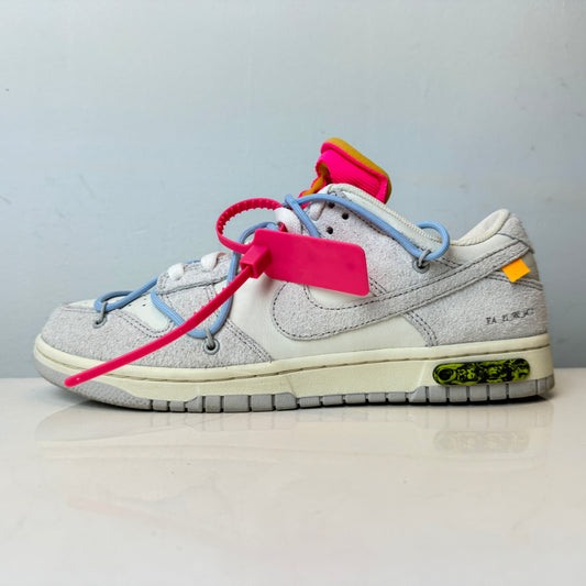 DJ0950 113 Nike Dunk Low Off-White Lot 38 [USED] - 9 M (Used) (No Box)