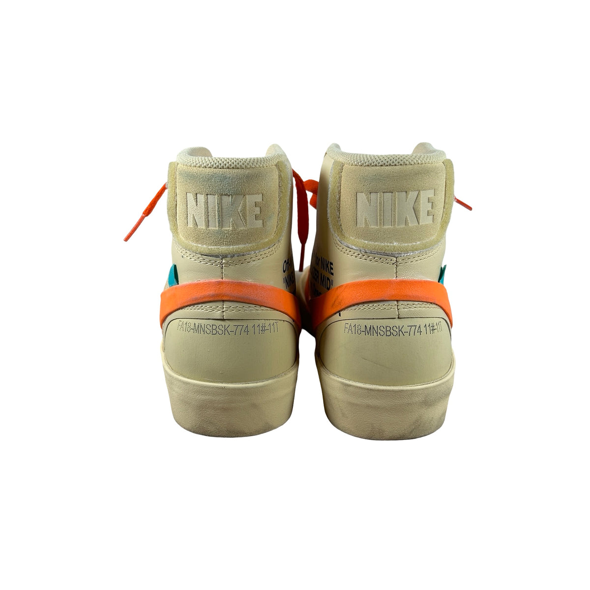 AA3832 700 Nike Blazer Off-White Orange [USED] - 11.5 M (Used) (No Box)