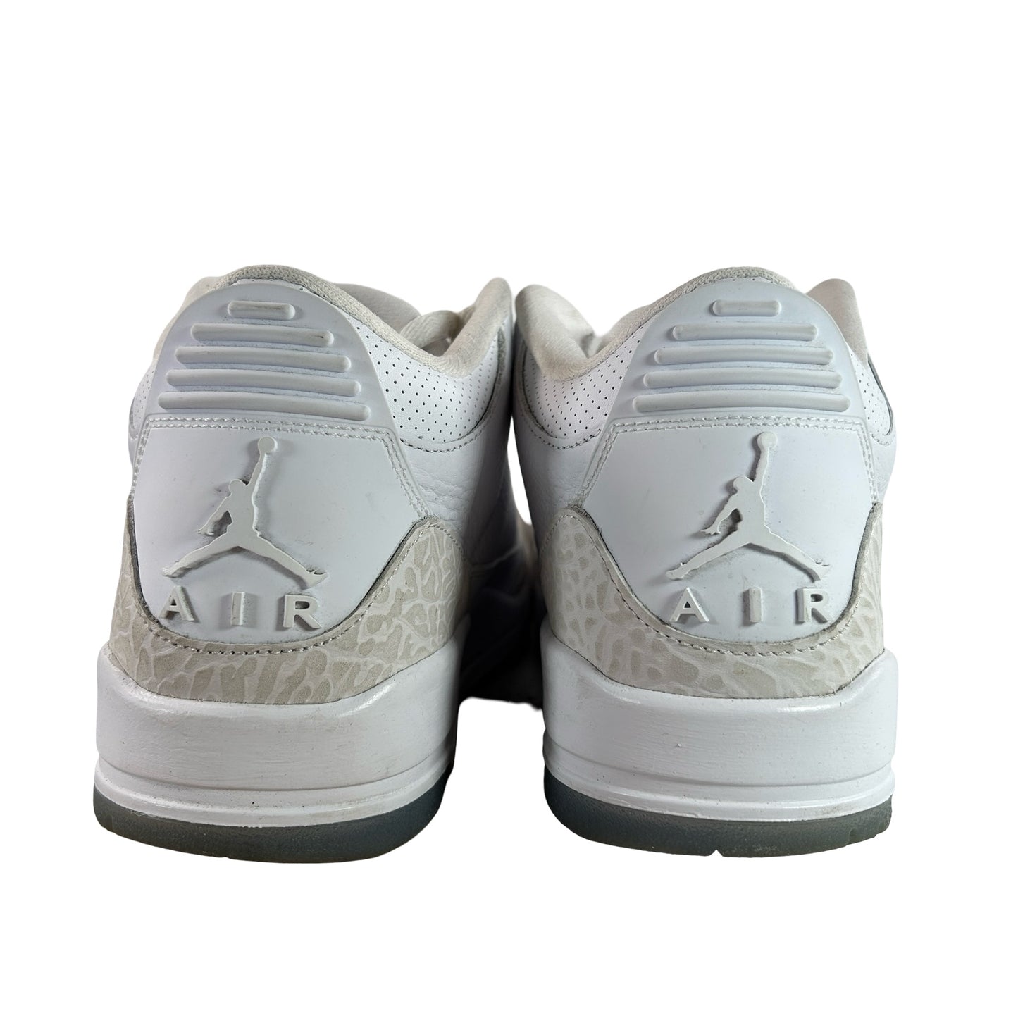 136064 111 Jordan 3 Retro Pure White (2018) [USED] - 10 M (Used)
