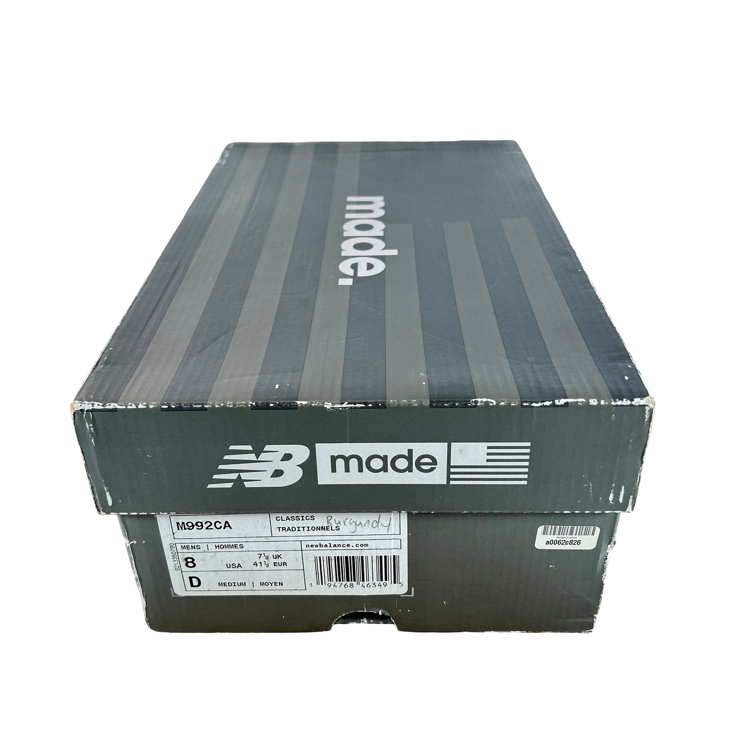 M992CA New Balance 992 Burgundy Gold [USED] - 8 M (Used)