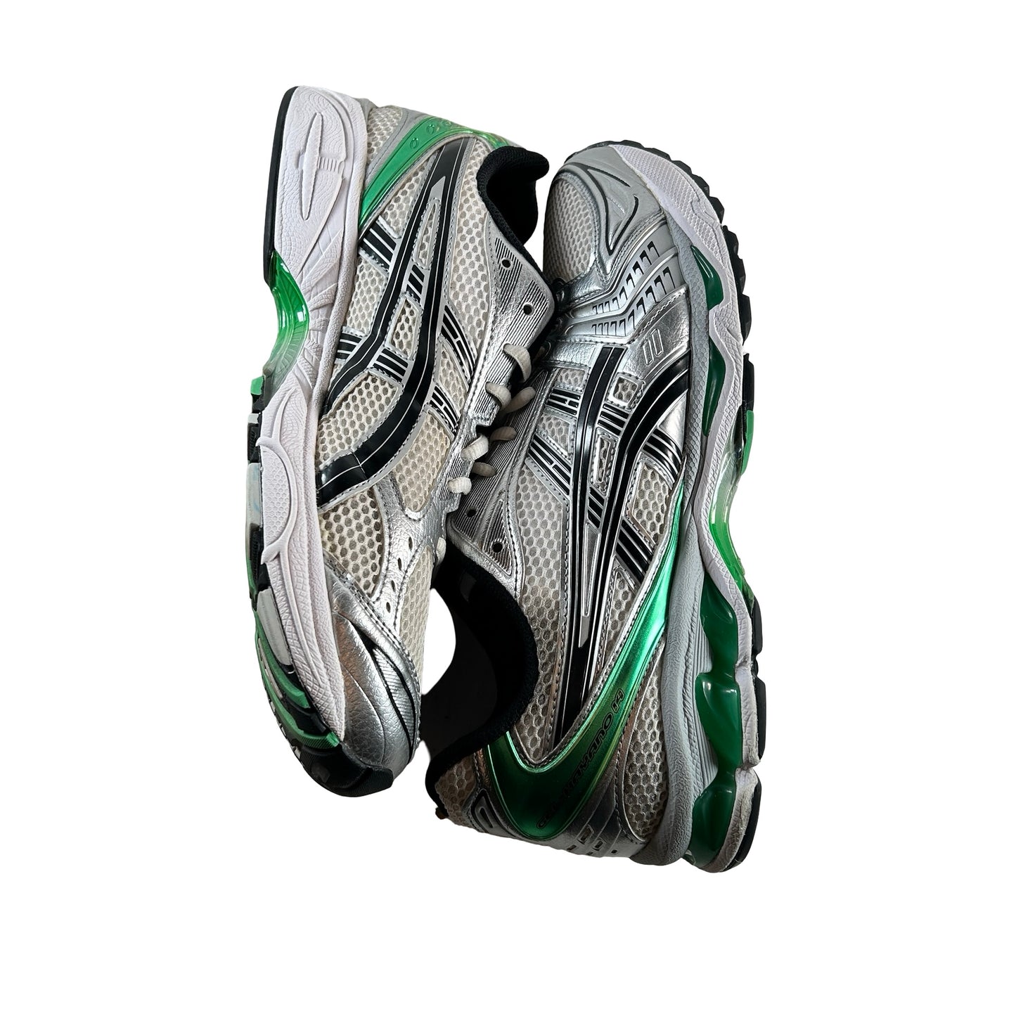 1201A019 110 ASICS Gel-Kayano 14 White Malachite Green [USED] - 11 M (Used)