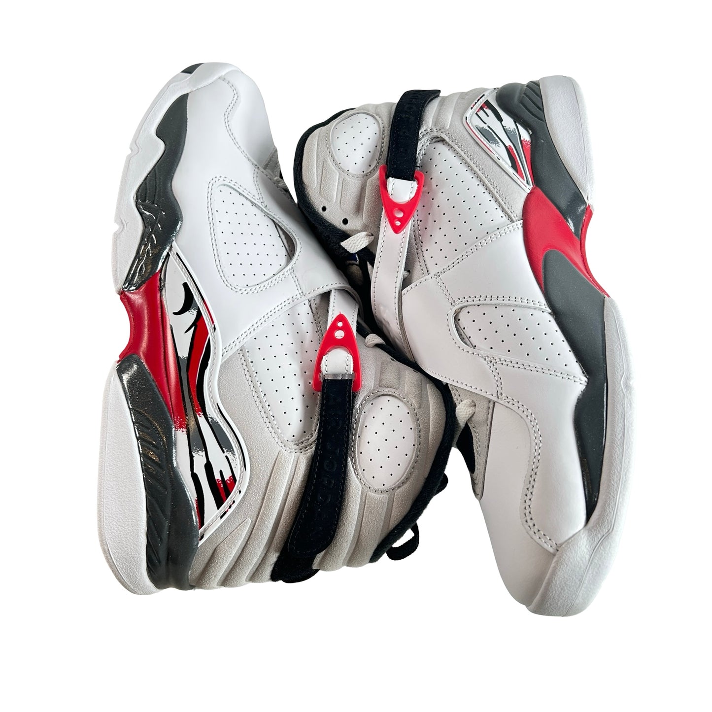 305381 100 Jordan 8 Retro White True Red (2025) [USED] - 10.5 M (Used5)