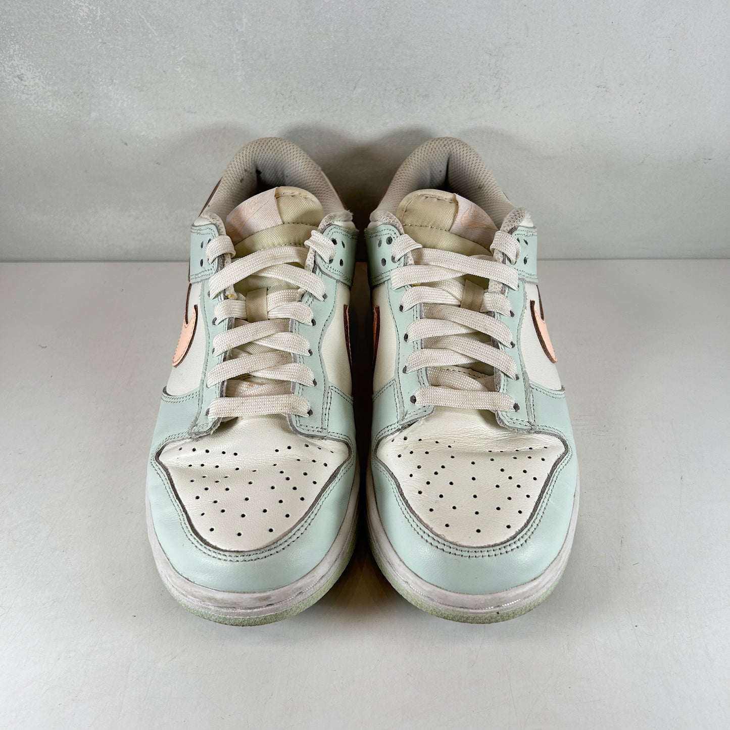 DD1503 104 Nike Dunk Low Barely Green (Women's) [USED] - 8 W (Used) (No Box)