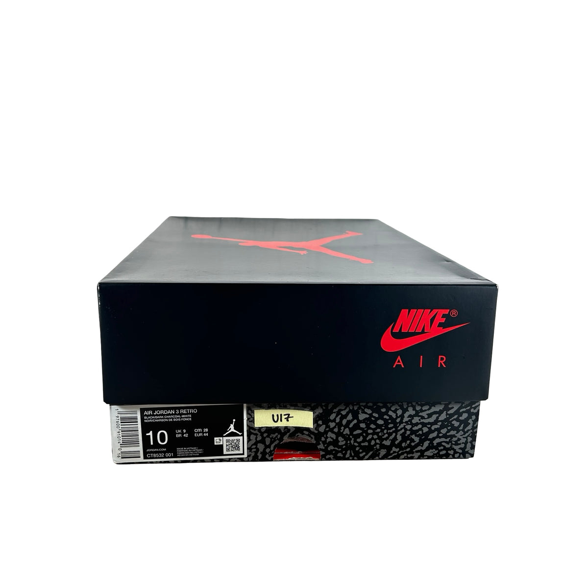 CT8532 001 Jordan 3 Retro Black Cat (2025) [USED] - 10 M (Used17)