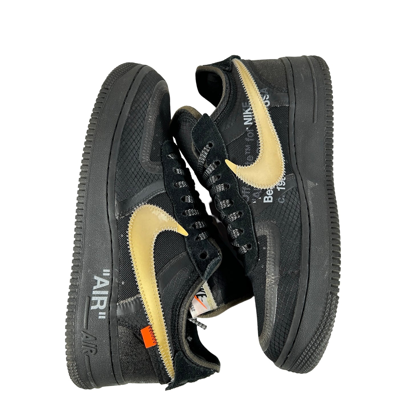 AO4606 001 Nike Air Force 1 Low Off-White Black White [USED] - 9 M (Used)