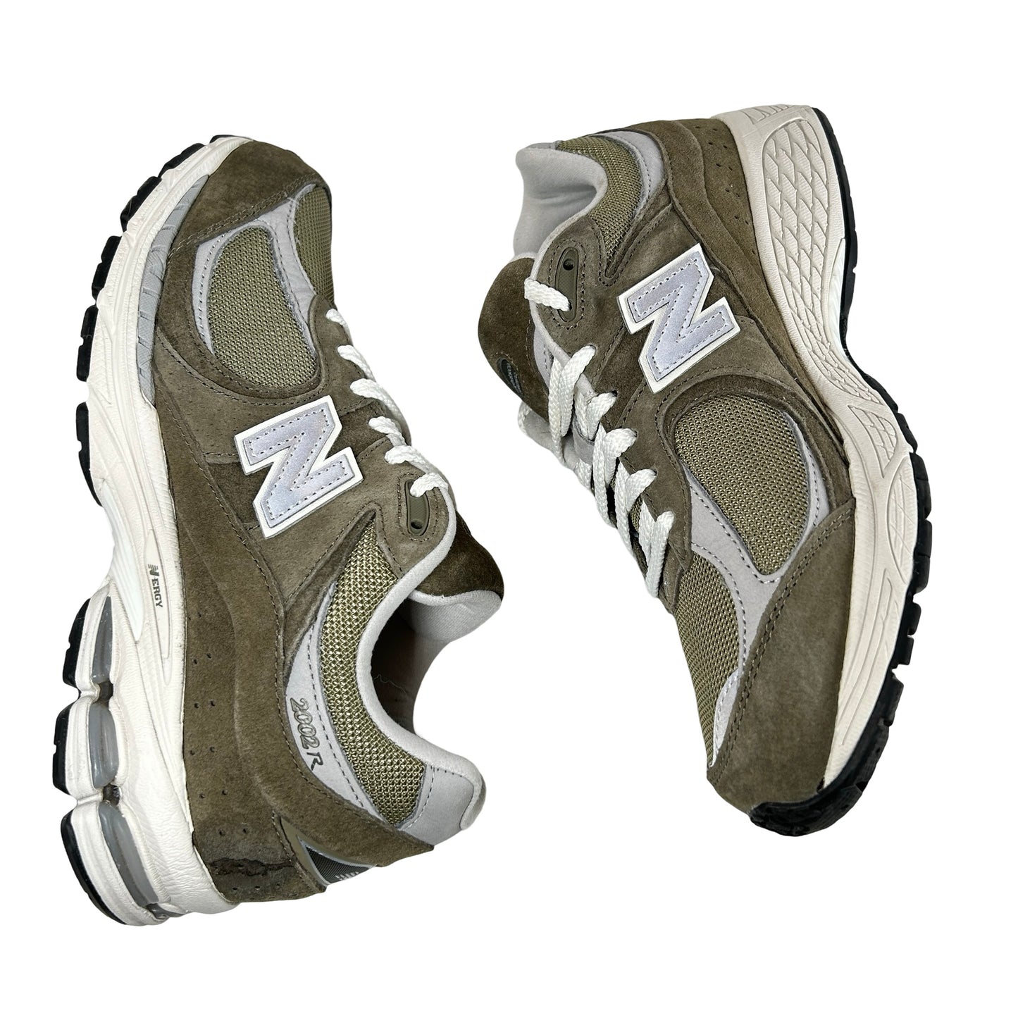M2002RFO New Balance 2002R Green Grey [USED] - 9 M (Used) (No Box)
