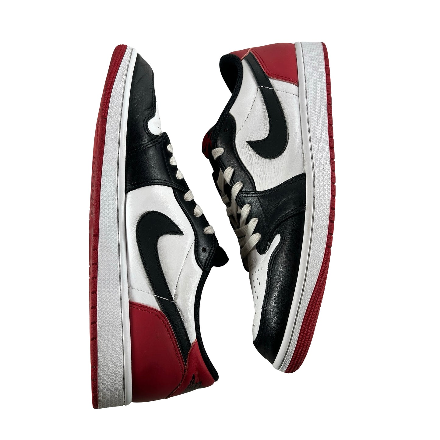 CZ0790 106  Jordan 1 Retro Low OG Black Toe (2023) [USED] - 13 M (Used)