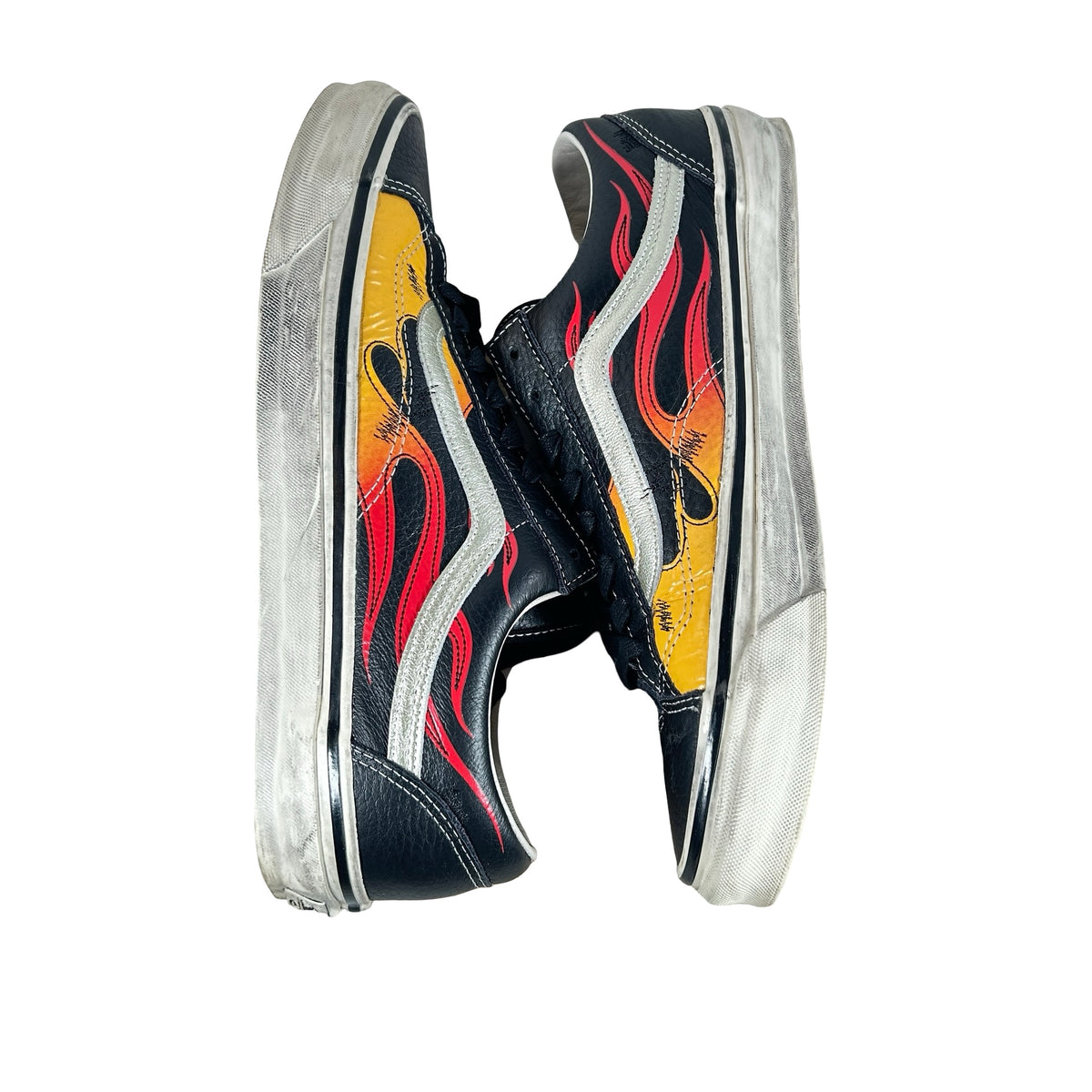 VN000D9RCJK Vans LX Old Skool Archive Flame Black [USED] - 12 M (Used)
