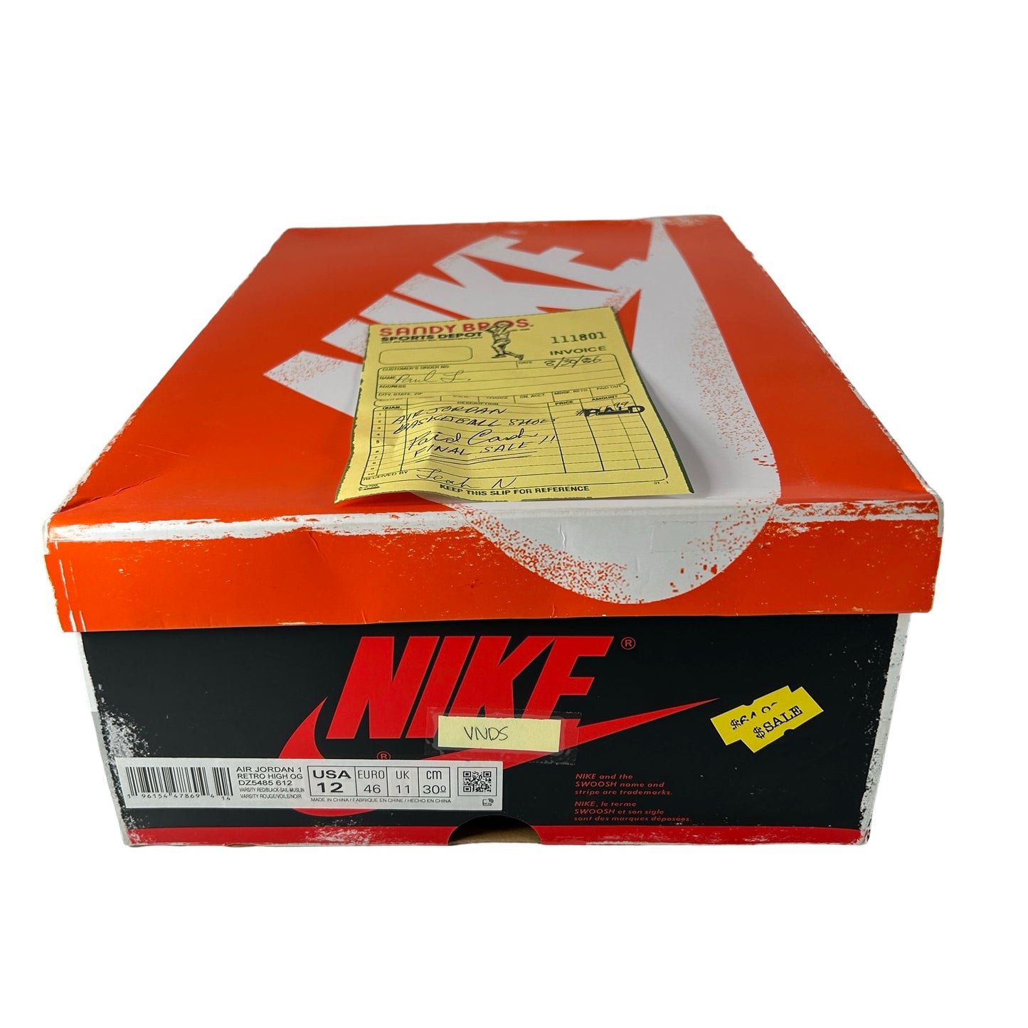 DZ5485 612 Jordan 1 Retro High OG Chicago Lost And Found [USED] - 12 M (VNDS)