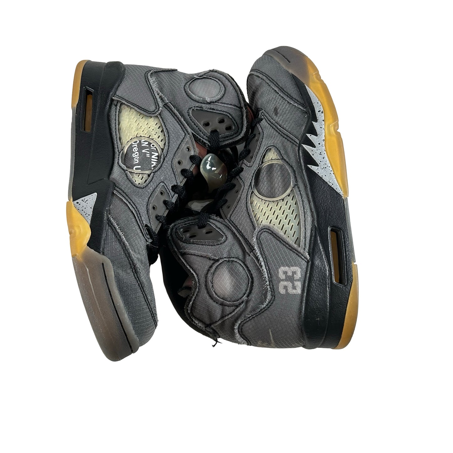 CT8480 001 Jordan 5 Off-White Black [USED] - 9 M (Used9)