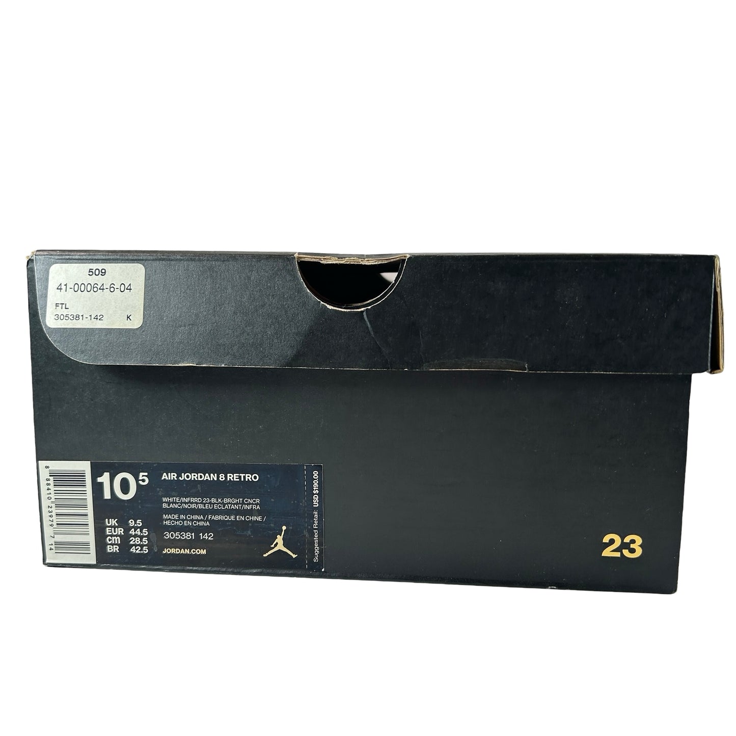 305381 142 Jordan 8 Retro Three Peat [USED] - 10.5 M (Used)