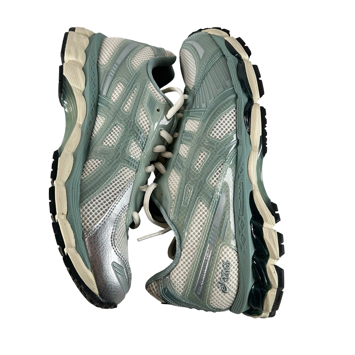 1203A675 100 ASICS Gel-Kayano 12.1 Kith Cream Sage [USED] - 8.5 M (Used)