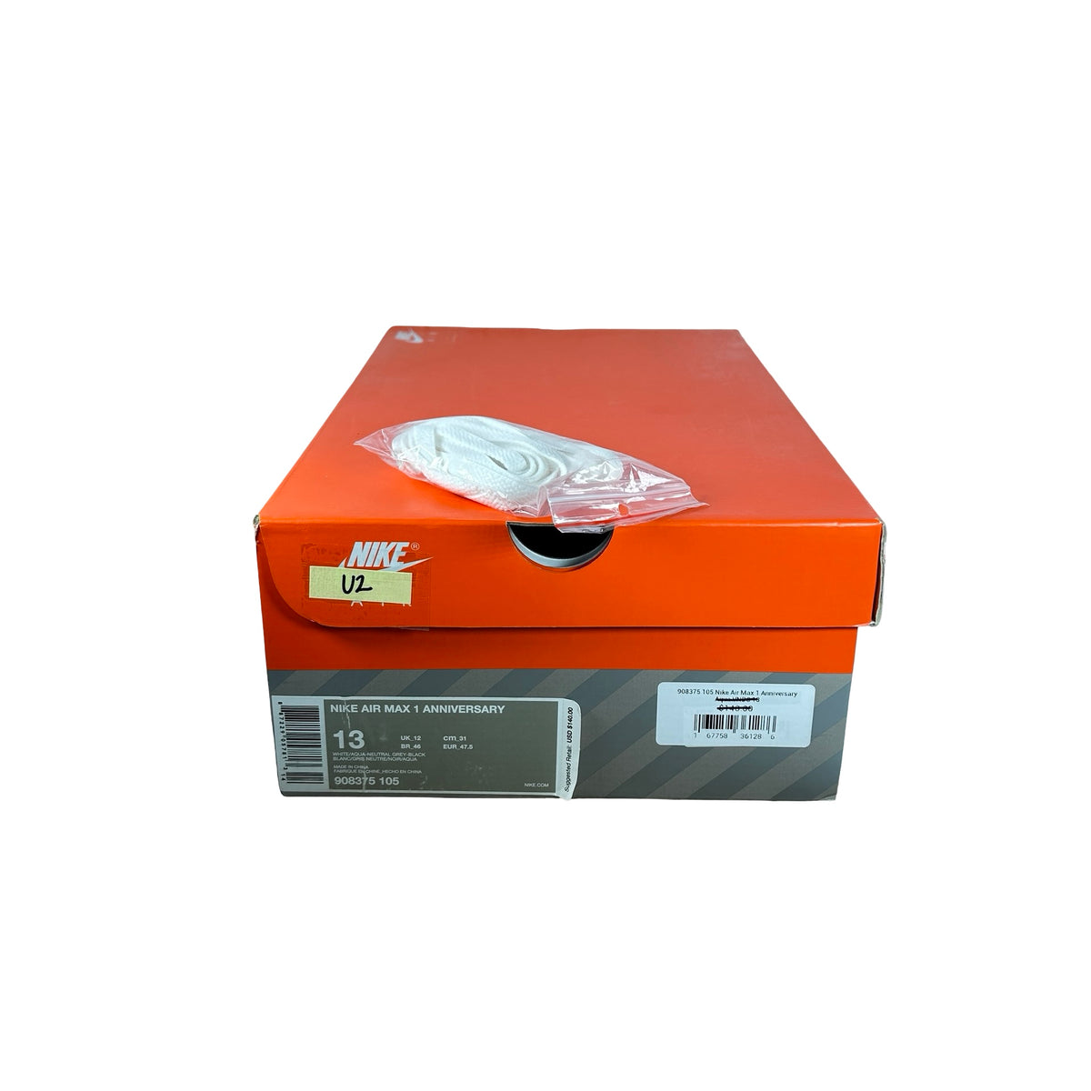 908375 105 Nike Air Max 1 Anniversary Aqua [USED] - 13 M (Used2)