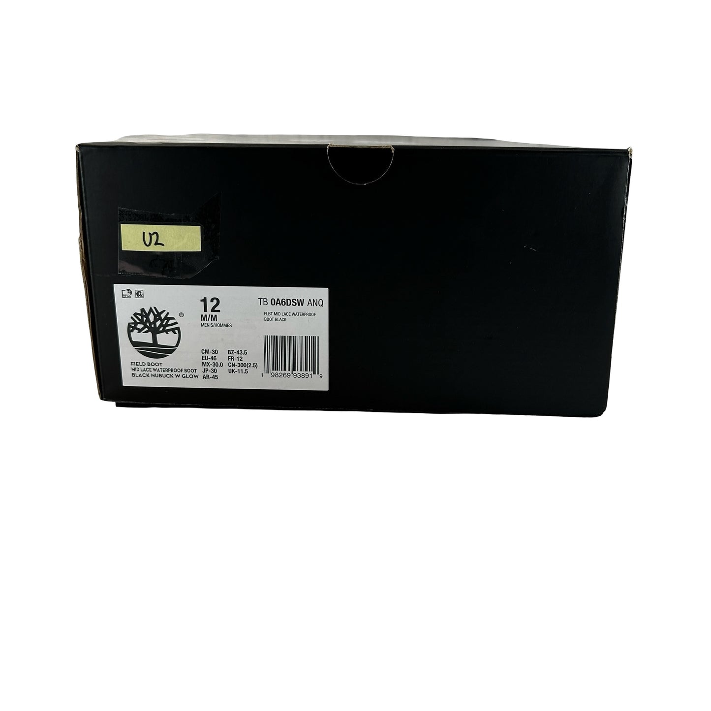 TB0A6DSW ANQ Timberland Waterproof Field Boot Loso Black [USED] - 12 M (Used2)