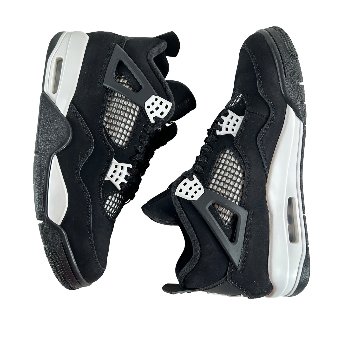 FQ8138 001  Jordan 4 Retro White Thunder [USED] - 9.5 M (Used8)